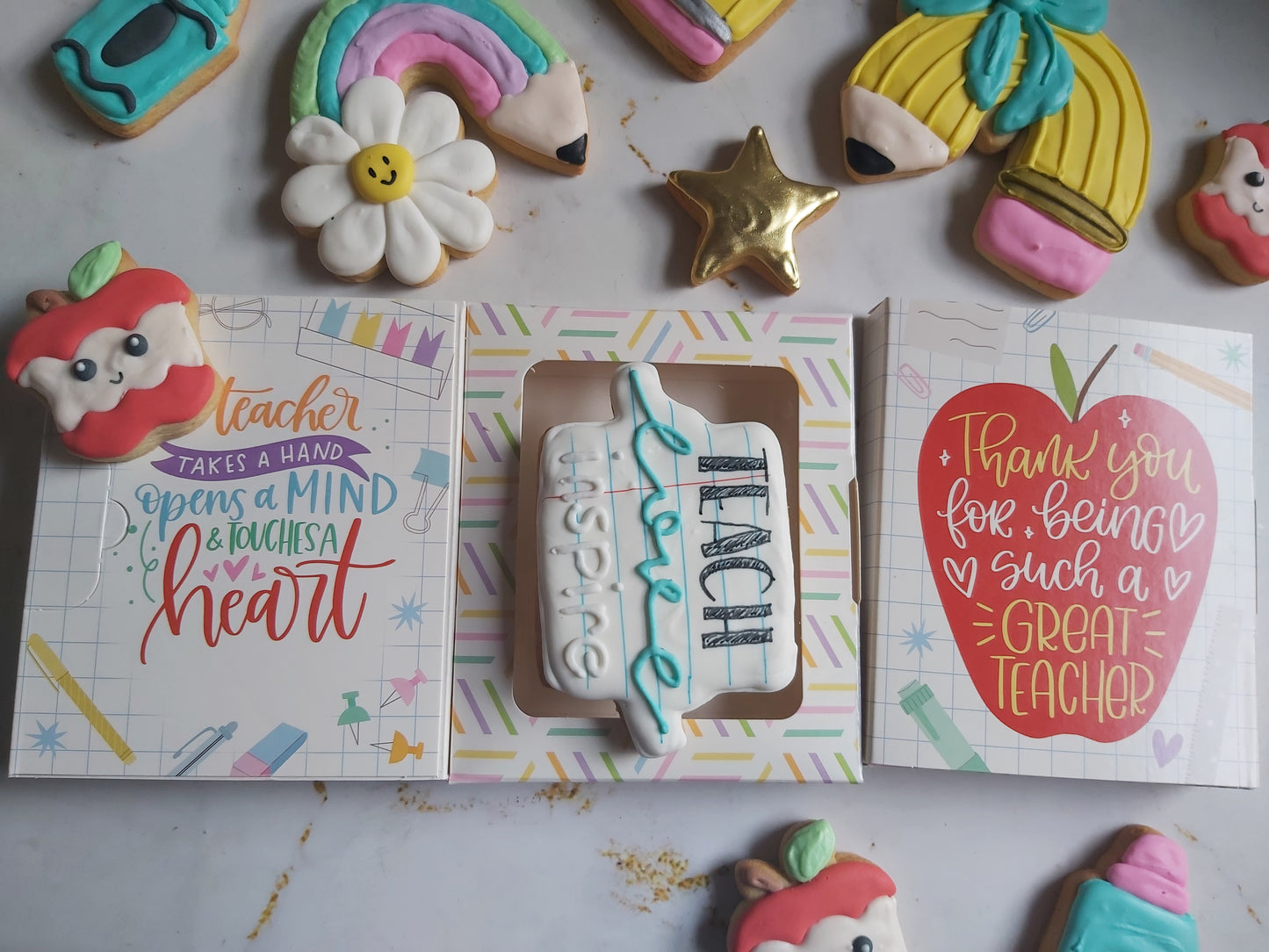 Teachers Cookie Box Card