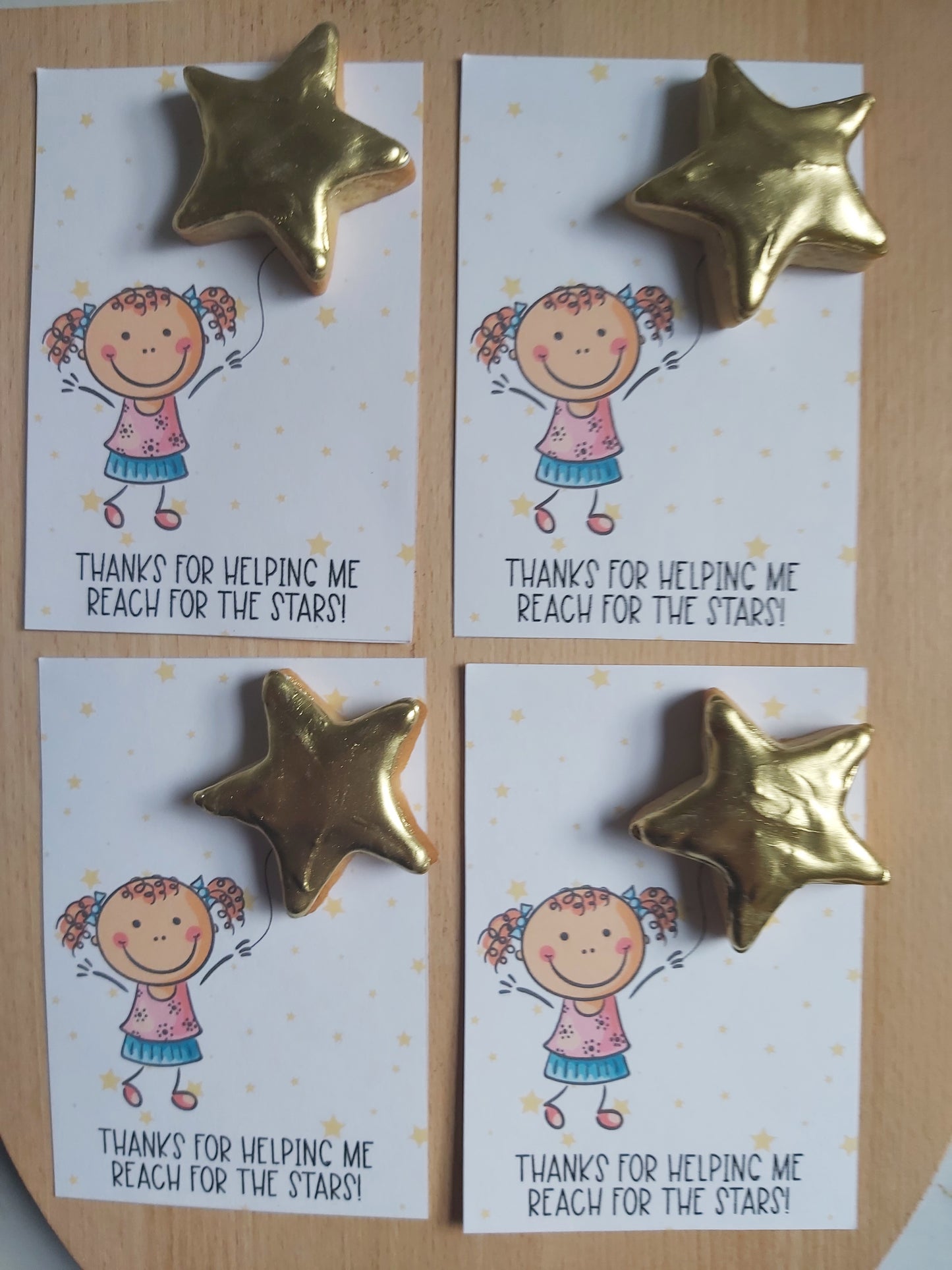 Teachers Cookie Cards - Reaching for the Stars