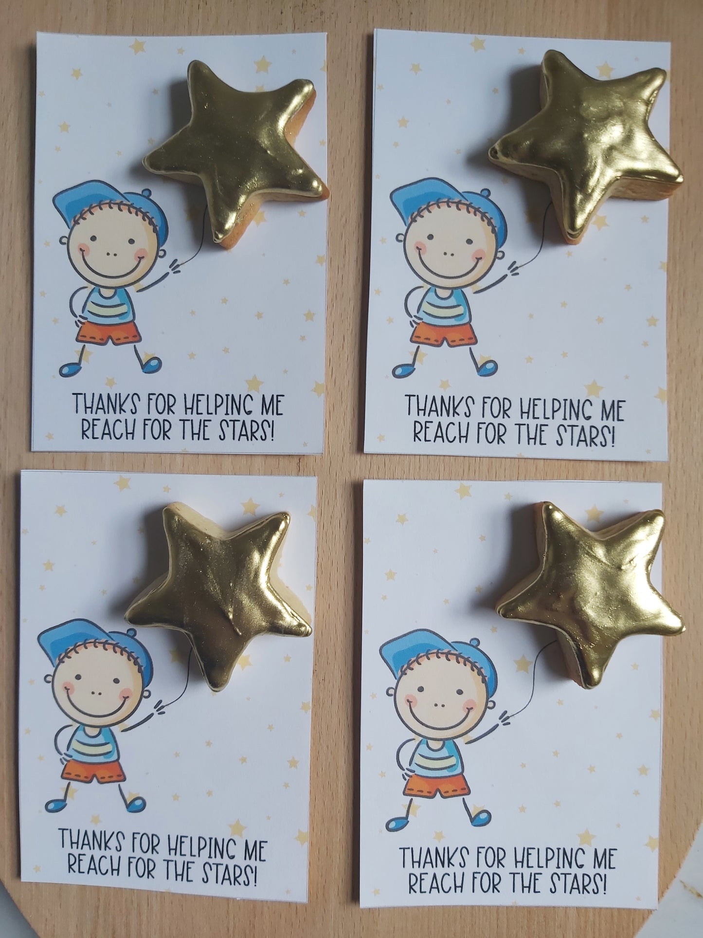 Teachers Cookie Cards - Reaching for the Stars