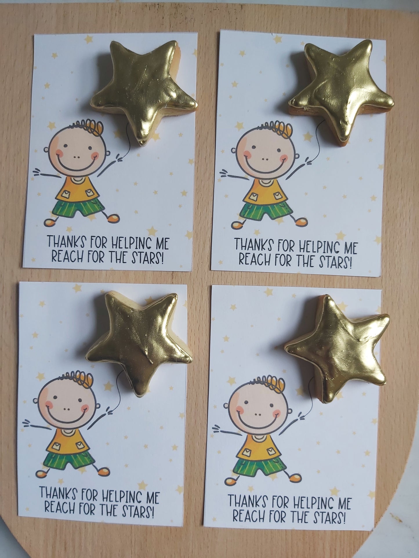 Teachers Cookie Cards - Reaching for the Stars