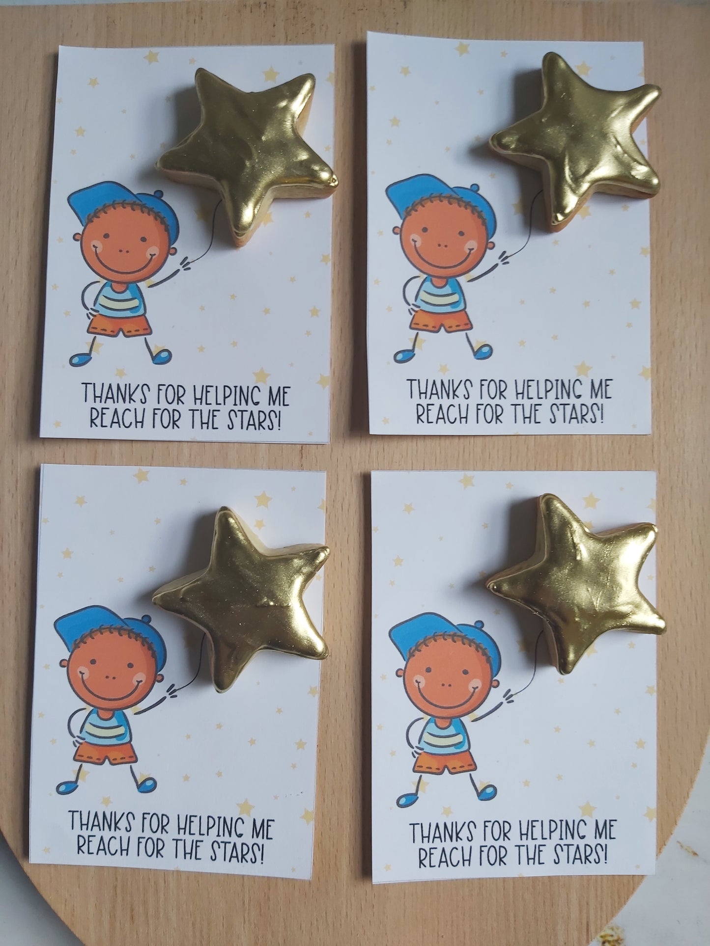 Teachers Cookie Cards - Reaching for the Stars