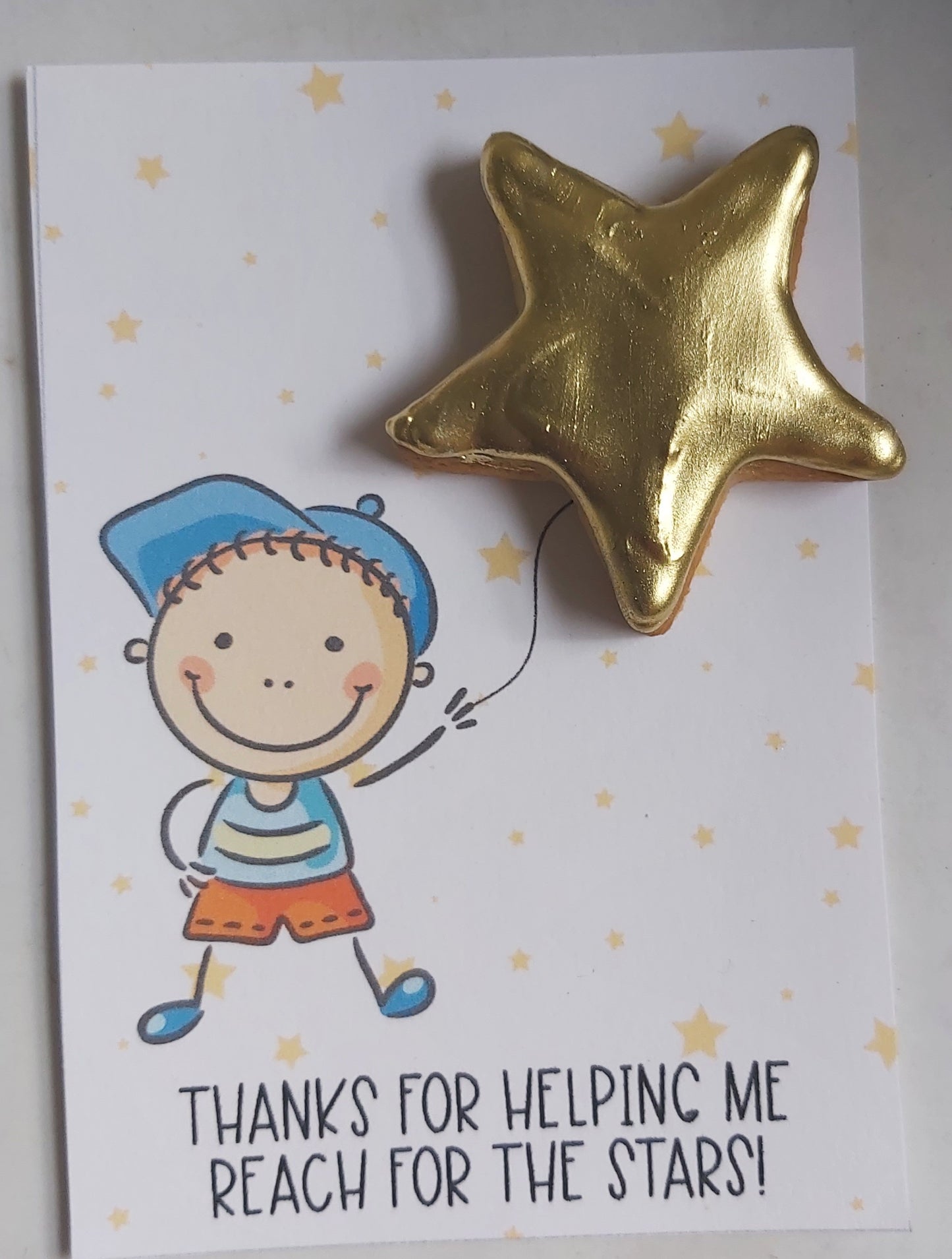 Teachers Cookie Cards - Reaching for the Stars