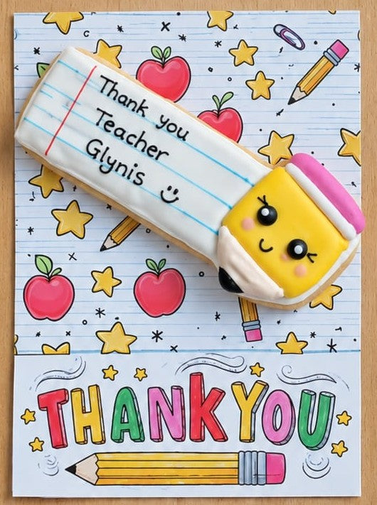 Teacher's Cookie Cards - Thank You