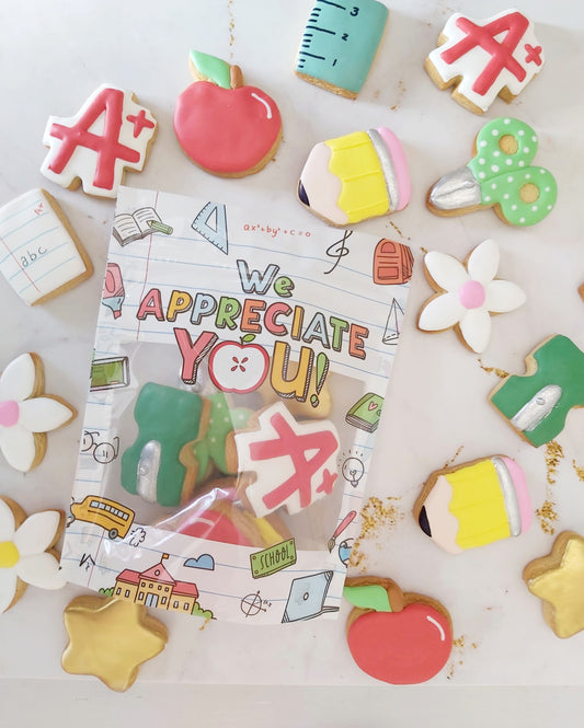 Teachers Appreciation Cookie Bag