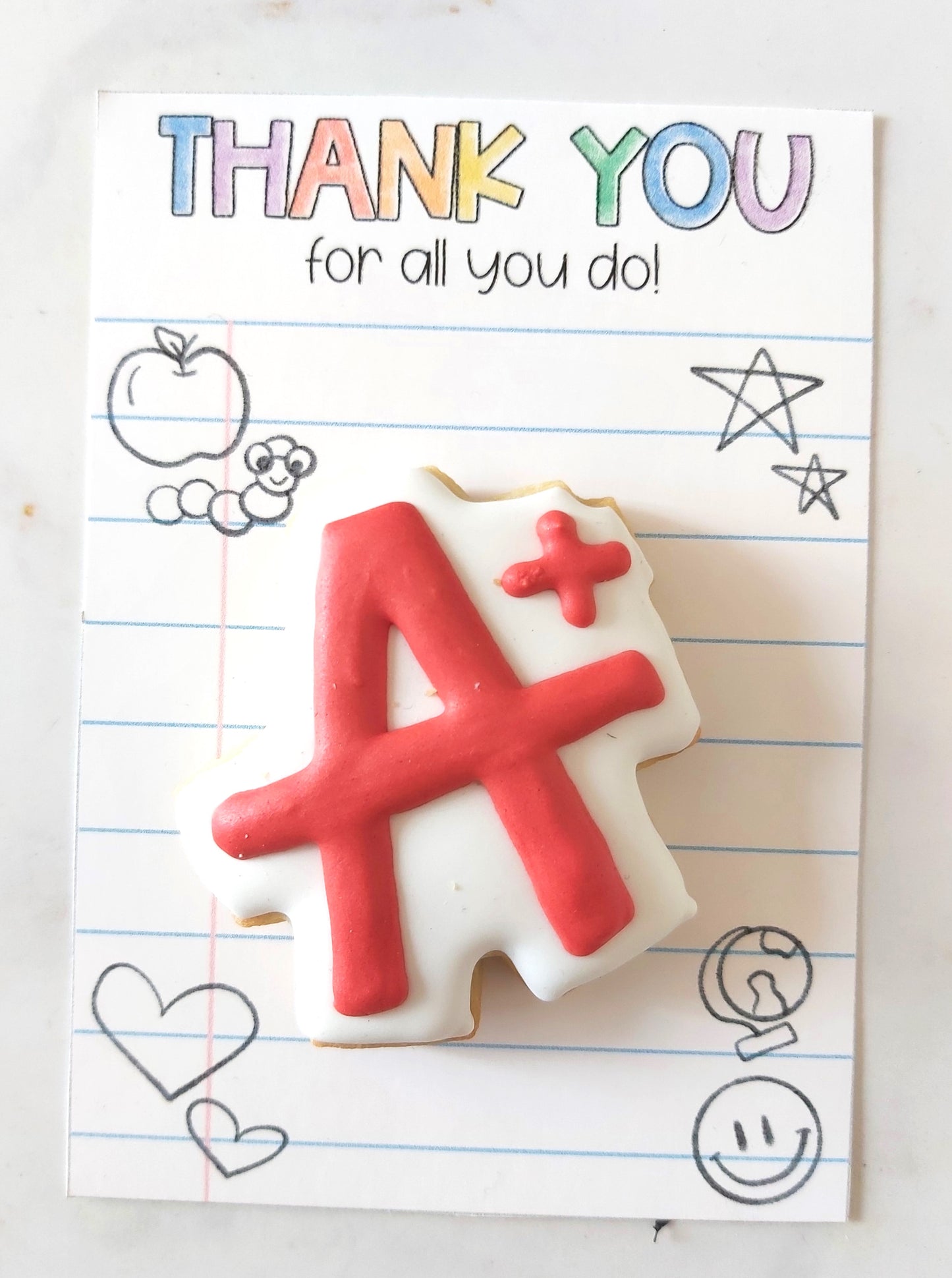 Teacher's Cookie Cards - Thank You for all you do!