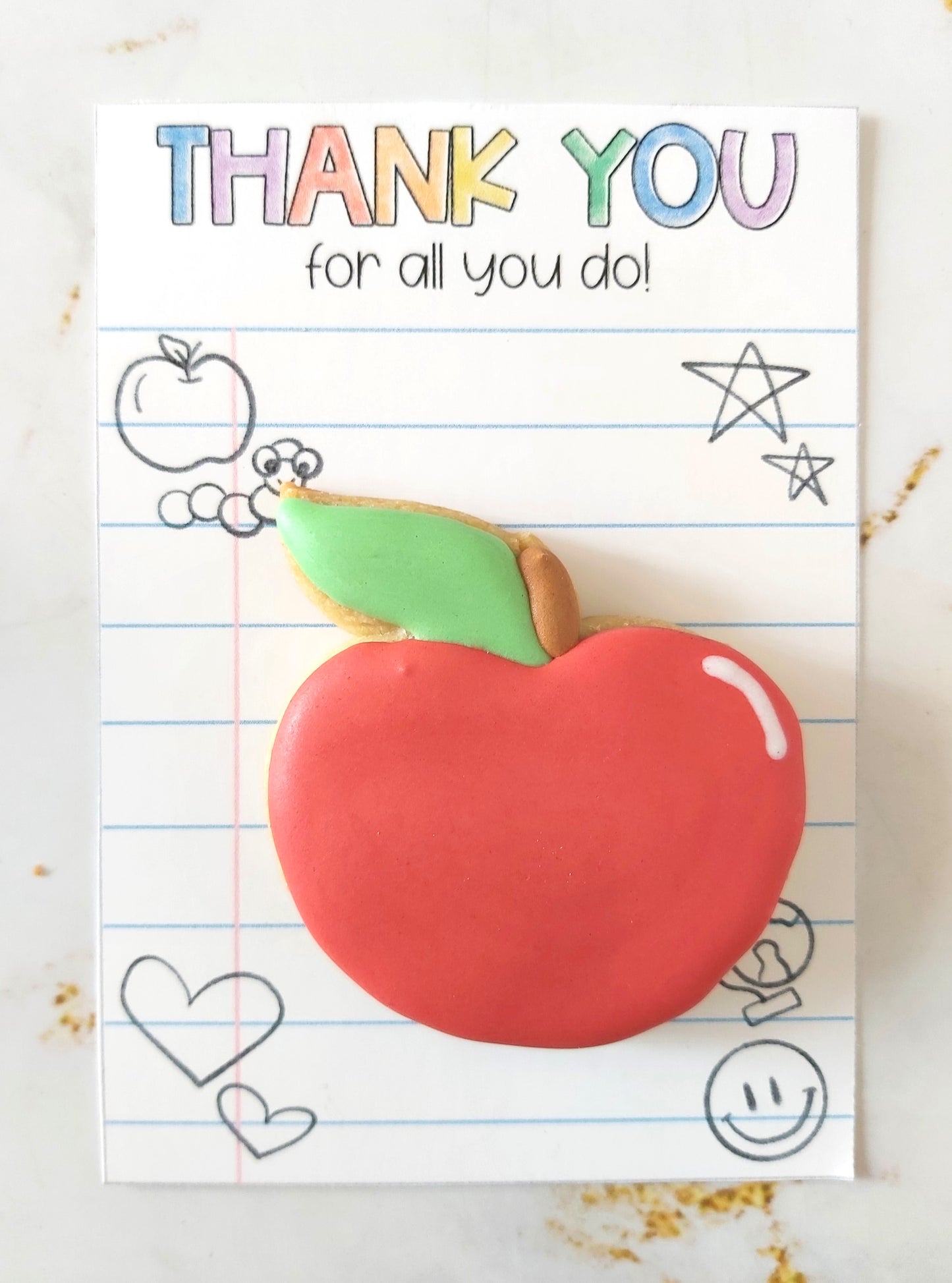 Teacher's Cookie Cards - Thank You for all you do!
