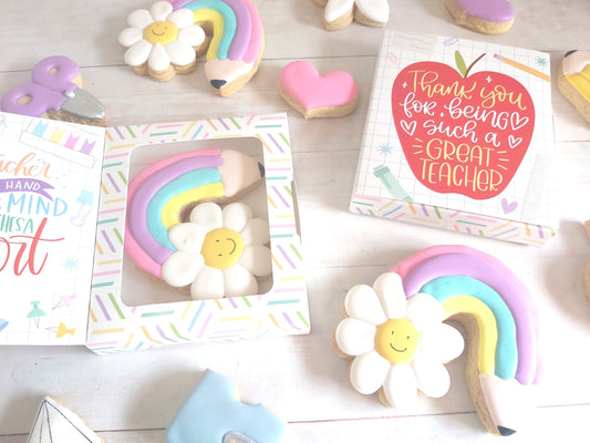 Teachers Cookie Box Card
