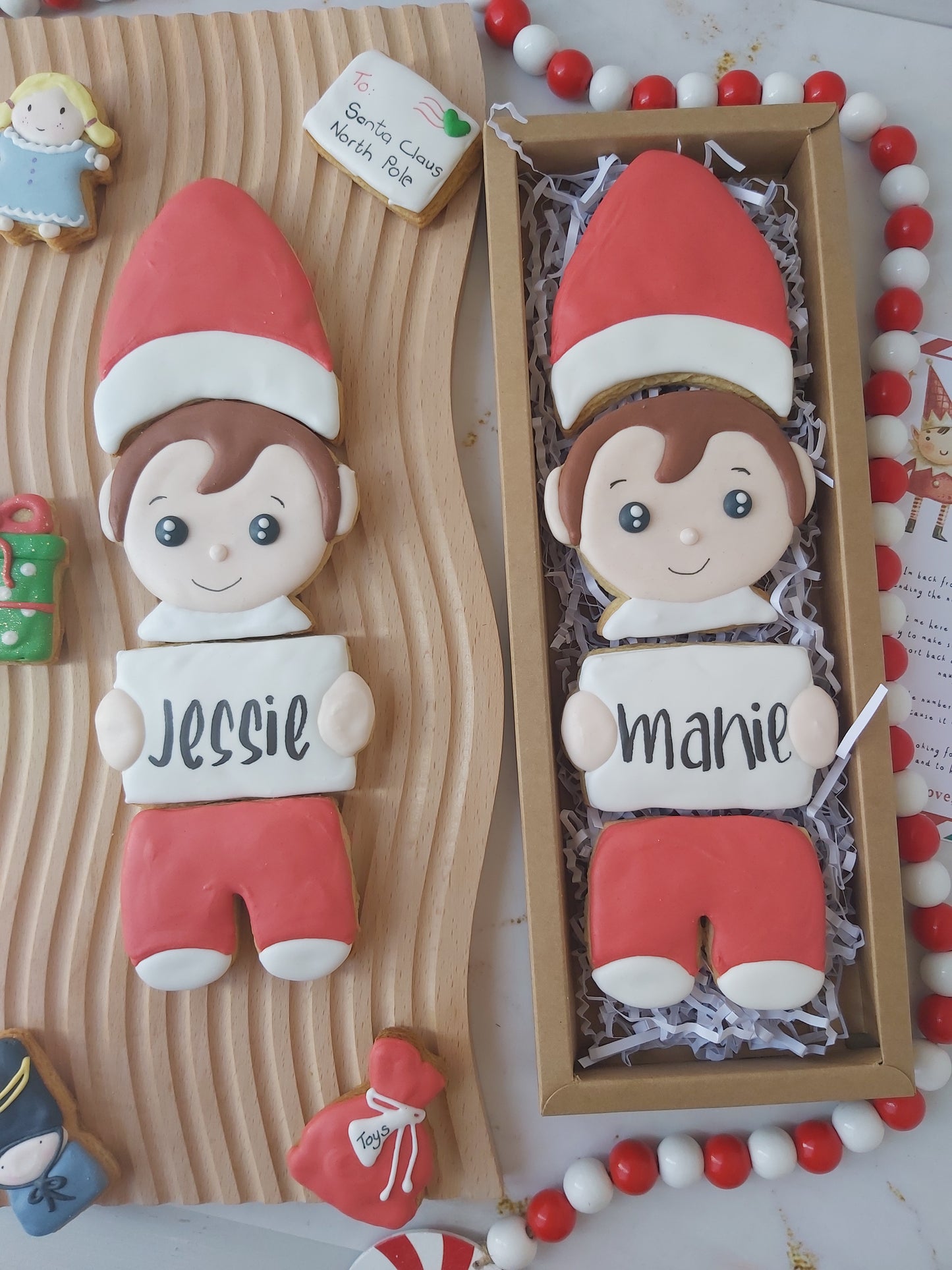 Personalised Elf Stackable Cookie