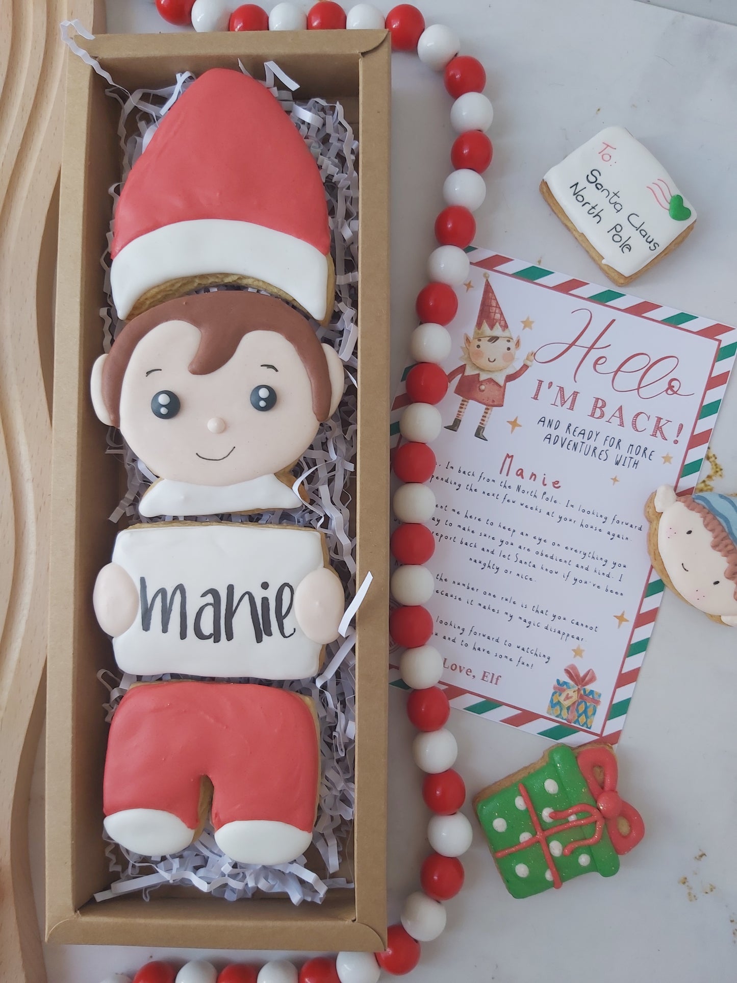 Personalised Elf Stackable Cookie