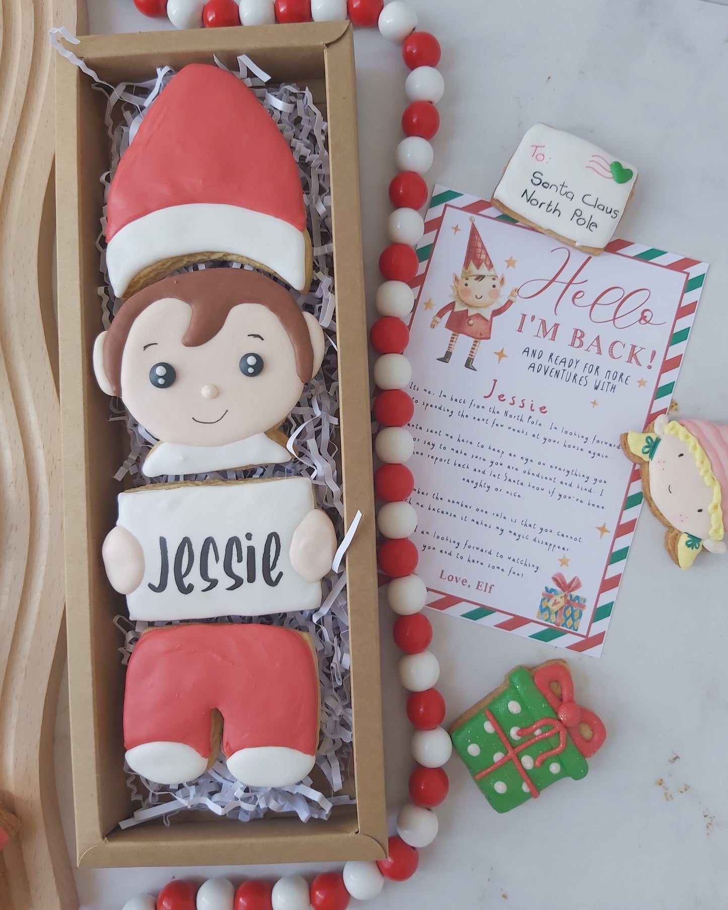 Personalised Elf Stackable Cookie