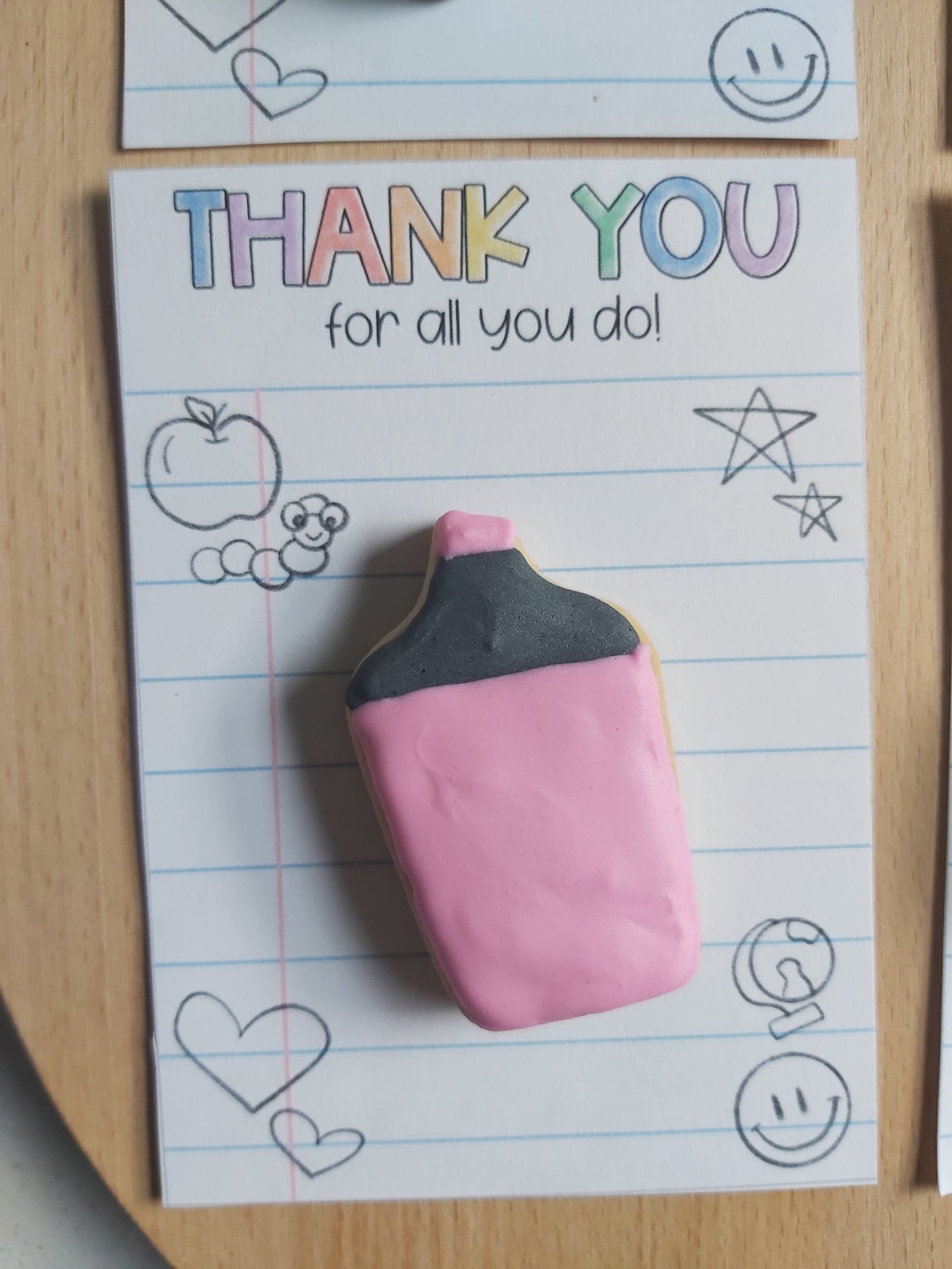 Teacher's Cookie Cards - Thank You for all you do!