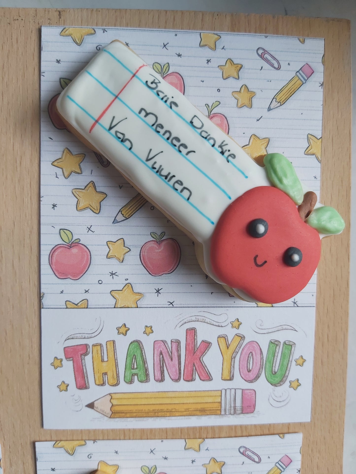Teacher's Cookie Cards - Thank You