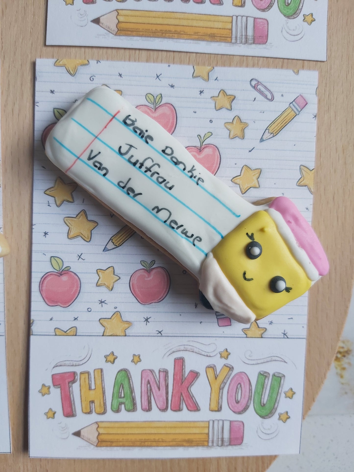 Teacher's Cookie Cards - Thank You