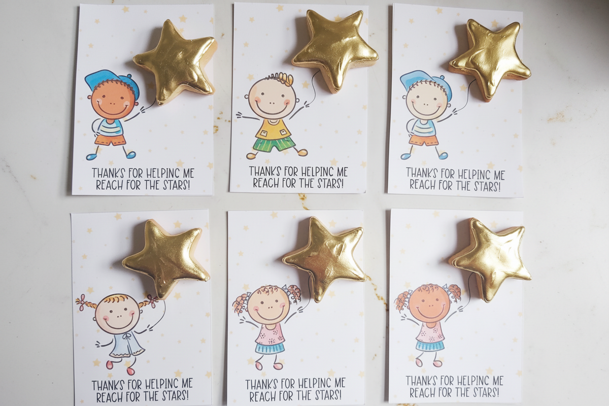 Teachers Cookie Cards - Reaching for the Stars