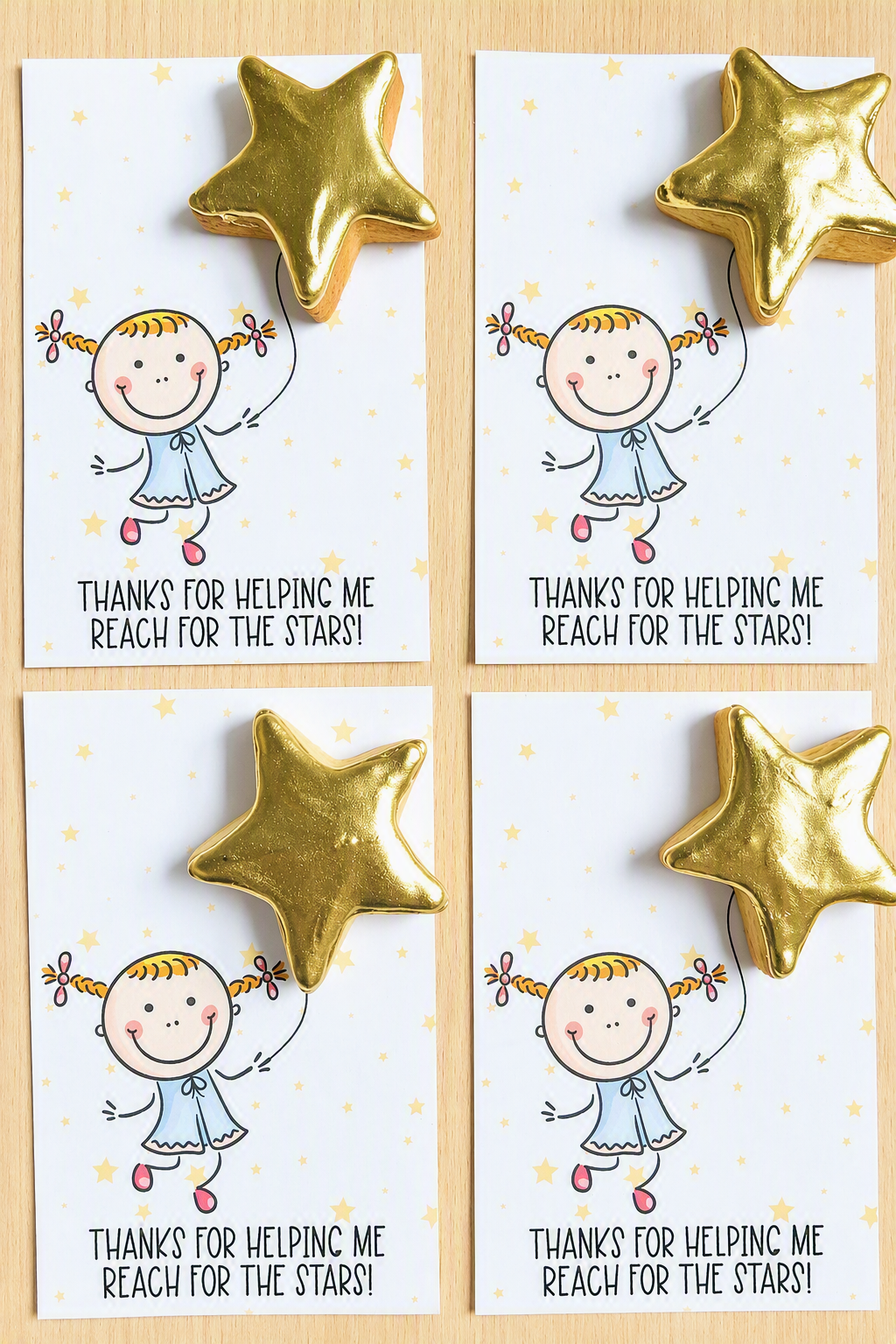 Teachers Cookie Cards - Reaching for the Stars