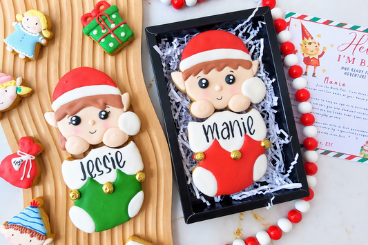 Personalised Elf in Sock